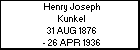 Henry Joseph Kunkel