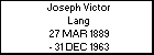 Joseph Victor Lang