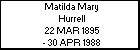 Matilda Mary Hurrell