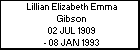 Lillian Elizabeth Emma Gibson