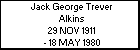 Jack George Trever Alkins