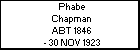 Phabe Chapman