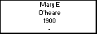 Mary E O'heare