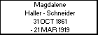 Magdalene Haller - Schneider