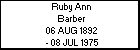 Ruby Ann Barber