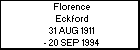 Florence Eckford