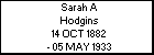 Sarah A Hodgins
