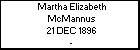 Martha Elizabeth McMannus