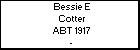 Bessie E Cotter