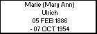 Marie (Mary Ann) Ulrich