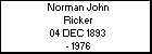 Norman John Ricker