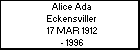 Alice Ada Eckensviller