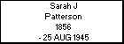 Sarah J Patterson