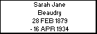 Sarah Jane Beaudry