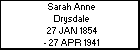 Sarah Anne Drysdale