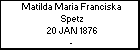 Matilda Maria Franciska Spetz
