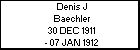 Denis J Baechler