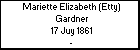 Mariette Elizabeth (Etty) Gardner