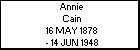 Annie Cain