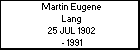 Martin Eugene Lang