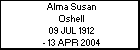 Alma Susan Oshell