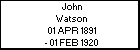 John Watson