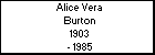 Alice Vera Burton