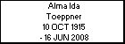 Alma Ida Toeppner