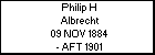 Philip H Albrecht