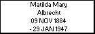 Matilda Mary Albrecht