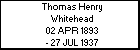 Thomas Henry Whitehead