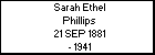 Sarah Ethel Phillips
