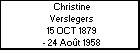 Christine Verslegers