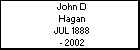 John D Hagan