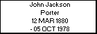 John Jackson Porter