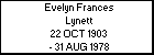 Evelyn Frances Lynett