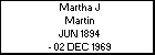 Martha J Martin