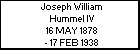Joseph William Hummel IV