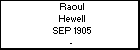Raoul Hewell