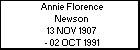 Annie Florence Newson