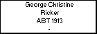 George Christine Ricker
