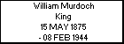 William Murdoch King