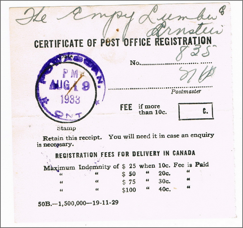 Powassan Post Office Registration.jpg