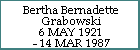 Bertha Bernadette Grabowski