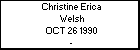 Christine Erica Welsh