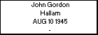 John Gordon Hallam