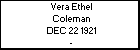 Vera Ethel Coleman