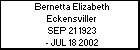 Bernetta Elizabeth Eckensviller
