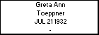 Greta Ann Toeppner